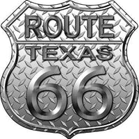 Route 66 Diamond Texas Metal Novelty Highway Shield