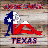 Dixie Chicks Texas Novelty Metal Square Sign