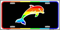 Dolphin Pride Metal Novelty License Plate