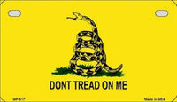 Don't Tread On Me Metal Novelty Motorcycle License Plate