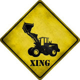 Dozer Xing Novelty Metal Crossing Sign