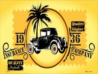 Drive-Thru Diner 1936 Metal Novelty Parking Sign