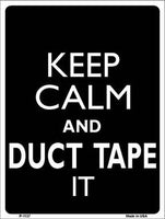 Keep Calm & Duct Tape It Metal Novelty Parking Sign