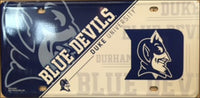 Duke Blue Devils Deluxe Helmet Logo Novelty Metal License Plate