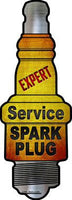 Expert Service Novelty Metal Spark Plug Sign