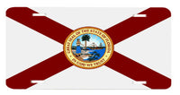 Florida State Flag Novelty Metal License Plate