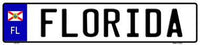 Florida Novelty Metal European License Plate