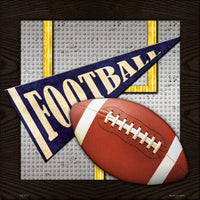 Football Novelty Metal Square Sign