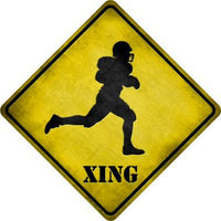 Football Xing Wholesale Novelty Metal Crossing Sign