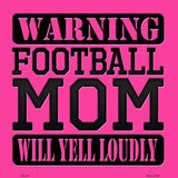 Football Mom Novelty Metal Square Sign