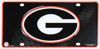 Georgia Bulldogs Deluxe Helmet Logo Novelty Metal License Plate