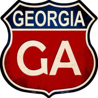 Georgia Metal Novelty Highway Shield