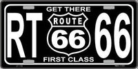 Get There 1st Class Novelty Metal License Plate