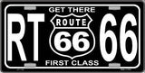 Get There 1st Class Novelty Metal License Plate