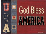 God Bless America Metal Novelty Parking Sign