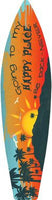 Going To My Happy Place Metal Novelty Surf Board Sign