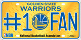 Golden State Warriors NBA #1 Fan Novelty Metal License Plate