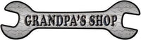 Grandpas Shop Novelty Metal Wrench Sign