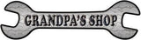 Grandpas Shop Novelty Metal Wrench Sign