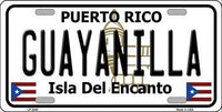 Guayanilla Puerto Rico State Background Metal Novelty License Plate