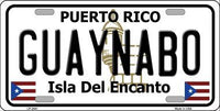 Guaynabo Puerto Rico State Background Metal Novelty License Plate