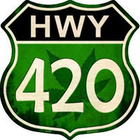 Hwy 420 Metal Novelty Highway Shield