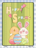 Happy Spring Metal Novelty Seasonal Parking Sign