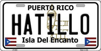 Hatillo Puerto Rico State Background Metal Novelty License Plate