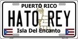 Hato Rey Puerto Rico State Background Novelty Metal Novelty License Plate