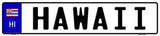 Hawaii Novelty Metal European License Plate