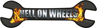 Hell On Wheels Novelty Metal Wrench Sign