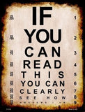 If You Can Read This Metal Novelty Parking Sign