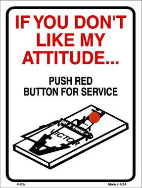 If You Don't Like My Attitude Metal Novelty Parking Sign