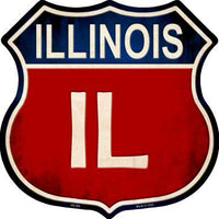 Illinois Metal Novelty Highway Shield