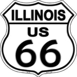 Illinois Route 66 Highway Shield Metal Sign
