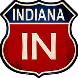 lndiana Metal Novelty Highway Shield