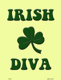 Irish Diva Metal Novelty Seasonal Parking Sign