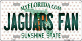 Jacksonville Jaguars NFL Fan Florida State Background Novelty Metal License Plate