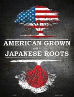American Grown Japanese Roots Metal Novelty Parking Sign