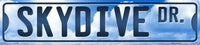 Skydive Drive Metal Novelty Mini Street Sign