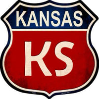 Kansas Metal Novelty Highway Shield