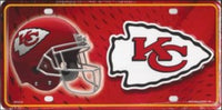 Kansas City Chiefs Helmet Logo Novelty Metal License Plate