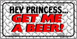 Get Me A Beer Metal Novelty License Plate