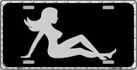 Mudflap Lady Metal Novelty License Plate