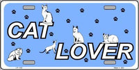 Cat Lover Metal Novelty License Plate