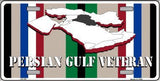 Persian Gulf Veteran Metal Novelty License Plate