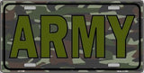 Army Metal Novelty License Plate