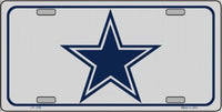 Dallas Cowboys Star Metal Novelty License Plate