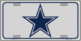 Dallas Cowboys Star Metal Novelty License Plate