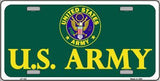 United States Army Metal Novelty License Plate